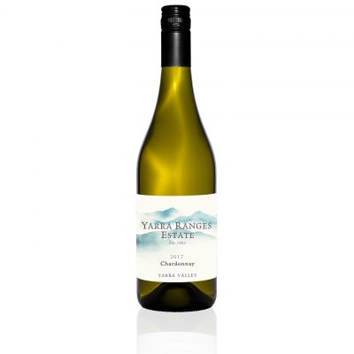 Bottle of wine from the Yarra Ranges Estate 2017 Chardonnay